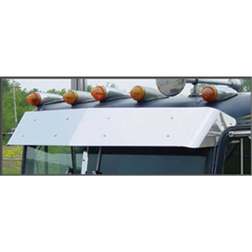 11 Inch Stainless Steel 2 Piece Drop Visor By Turnpike Truck Trim Fits Peterbilt 359