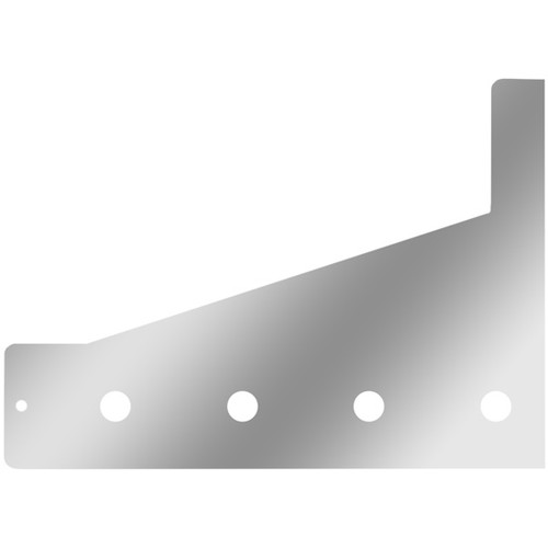 3 Inch Unibilt Sleeper Extension Panel W/ 4 - 3/4 Inch Light Holes For 63/72 Inch Sleepers For Peterbilt - Pair