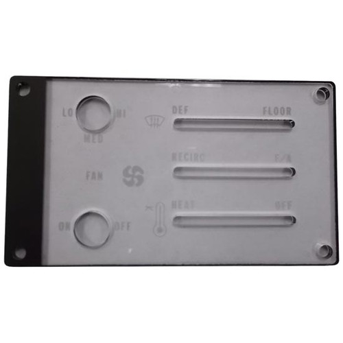 BESTfit AC-Heater Slider HVAC Control Plate W/ Clear Cover For Peterbilt 359