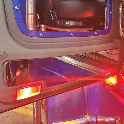 Chrome Shop Mafia Stainless Steel Lower Door Pocket Trim For Peterbilt 379, 386, 388, 389