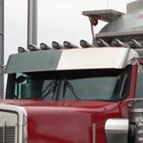 Kenworth T660 With Curved Windshield 11 To 9 Inch SS Slammed Drop Center Visor