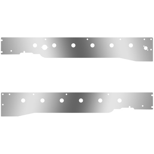 Cab Panels W/ Block Heater Plug, Driver Side Step Light Hole, 12 - 3/4 Inch Light Holes For Kenworth T660 2008 - 2012 W/ RME