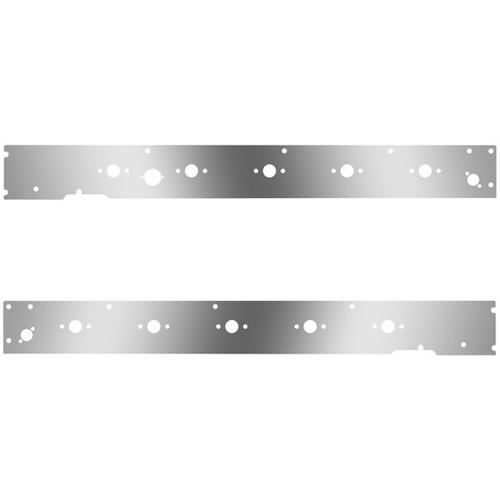 Cab Panels W/ Block Heater Plug, Dual Step Light Holes, 10 P3 Light Holes For Kenworth T660 W/ CME 2013-2017