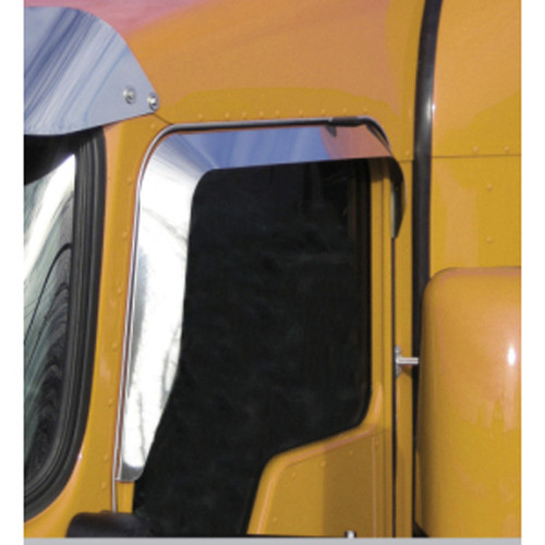 Stainless Window Deflector For Convex Mirrors For Kenworth T600, T800 & W900