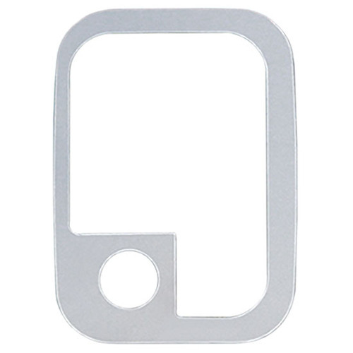 Stainless Steel Door Latch Cover Trim With Key Hole Opening For Kenworth T2000, T300, T400, T600, T660, T800