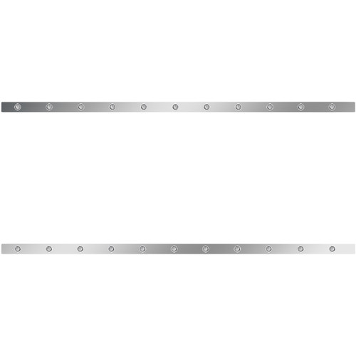 5.25 Inch Sleeper Panels W/ 3/4 Inch Amber/Clear Lights For Kenworth W/ 86 Inch Sleeper