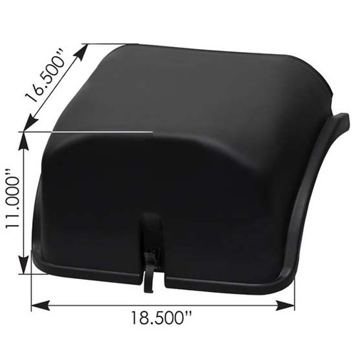 Battery Box Cover Assembly For 2 Battery Setup Replaces A0692539000 For Freightliner M2 & Sterling