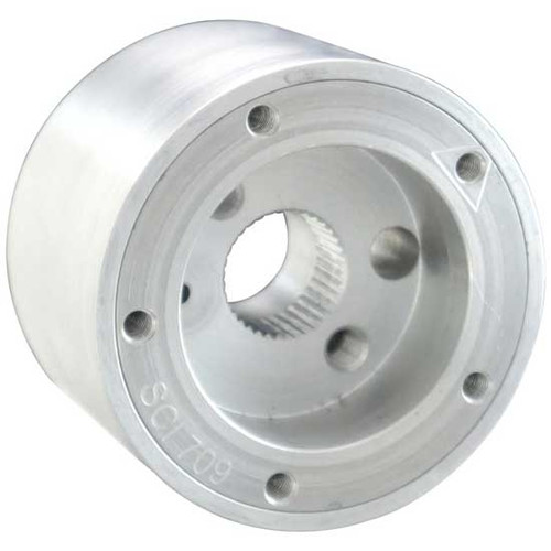 SCI Polished Aluminum 5 Hole Steering Wheel Hub Adapter For Freightliner M2 Business Class