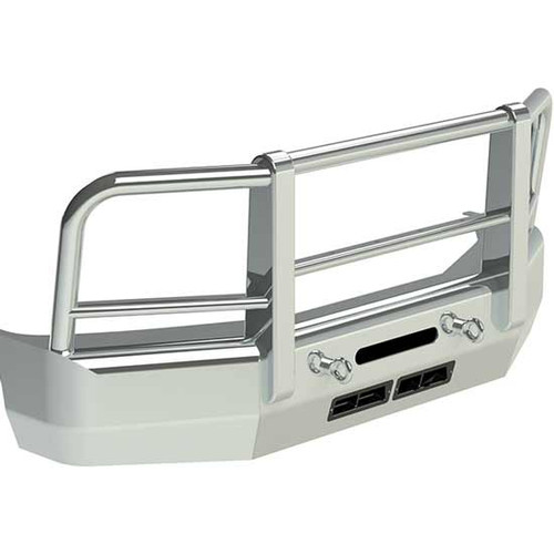 Herd Polished Aero LT 2 Post Grille Guard W/ 2.5 Inch Horizontal Tubes Fits Ford Econoline 2008-2014
