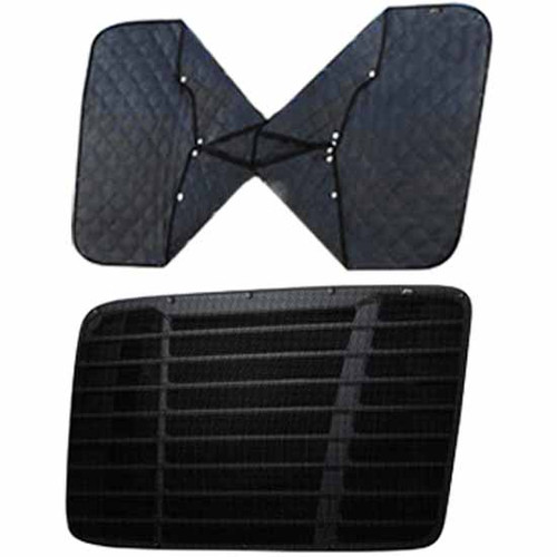 Black Winter Front Bug Screen Combo For International DuraStar 4100-4400 2002-Current
