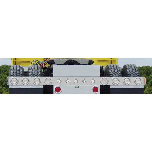 304 S.S. Rear Light Bar W/ 6 - 4 Inch, 5 - 2 Inch Red/Clear LEDs, 2 - 4 Inch Back-Up Lights, 2 Super 21 A/C LEDs