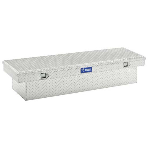 Bright Diamond Plate Aluminum 60 Inch Crossover Tool Box For Pickup Trucks