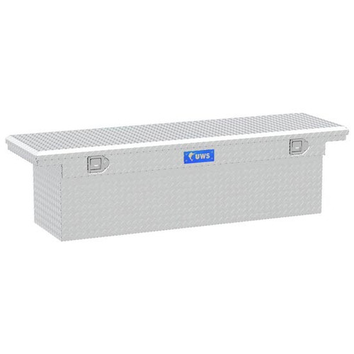 Bright Diamond Plate Aluminum 69 Inch Low Profile Deep Crossover Tool Box For Pickup Trucks