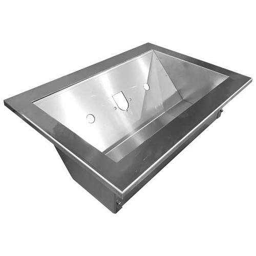 Smooth Aluminum Slide In Rail Air Line Box w/ 2 Air Lines For Dyna Deck Modular Deck Plate Systems