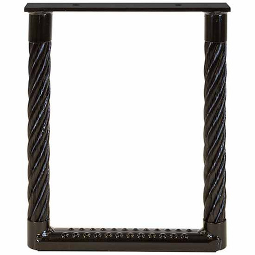 1.38 X 15 X 12 Inch Black Powder-Coated Galvanized Wire Cable Type Anti-Slip Truck Step