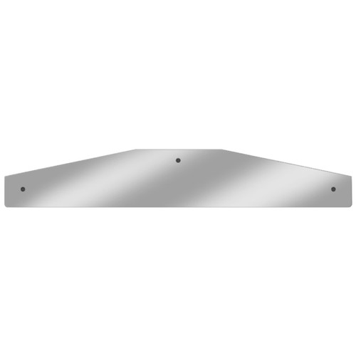 4 X 24 Inch Stainless Steel Tapered Rear Mud Flap Weight - Pair