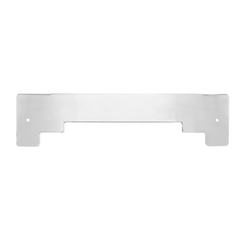 24 x 6-Inch Chrome Step-Style Bottom Plate with Backing Plate
