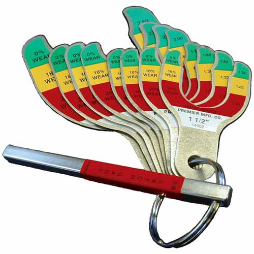 Wear Gage Complete Pintle Hook Wear Gauge Set