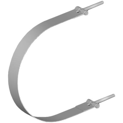 Galvanized 8.25 X 3.0 Inch Air Tank Straps For Peterbilt 379, 378, 386 & 389 - Swoop Design