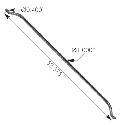 52 Inch Stainless Steel Exhaust Grab Handle