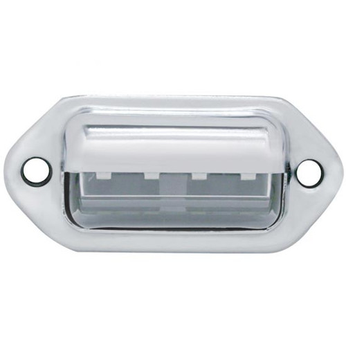 Chrome 2.5 X 1.125 X 1 Inch License Light