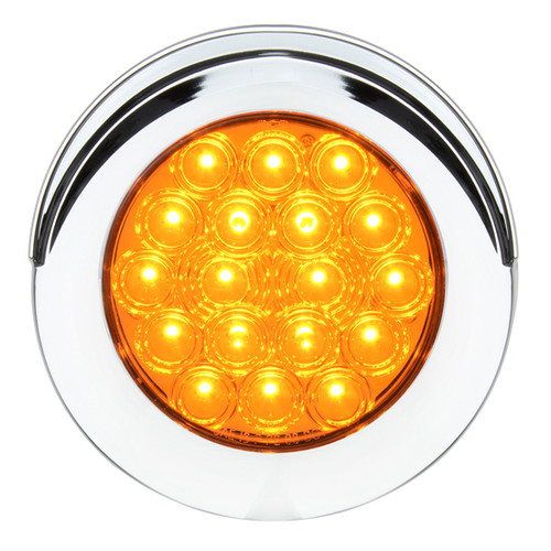 4 Inch Amber Auxiliary LED Light W/ Amber Lens