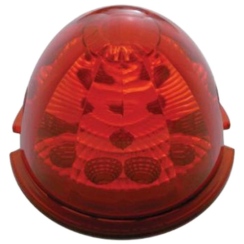 17 LED Watermelon Reflector Maze Cab Light - Red LED / Red Lens