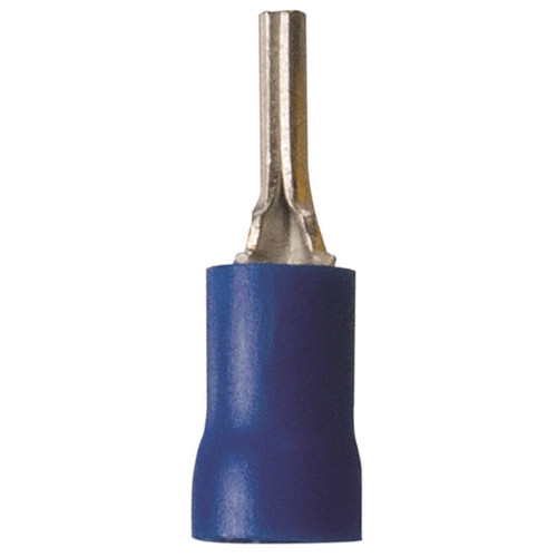 16-14 AWG Blue Vinyl Pin Terminal - 12 PCS