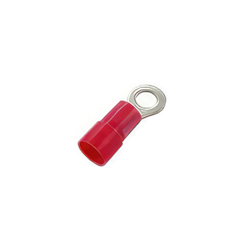 8 AWG Heavy Duty Vinyl Ring Terminal for 1/4 Inch Stud – 4 Pack