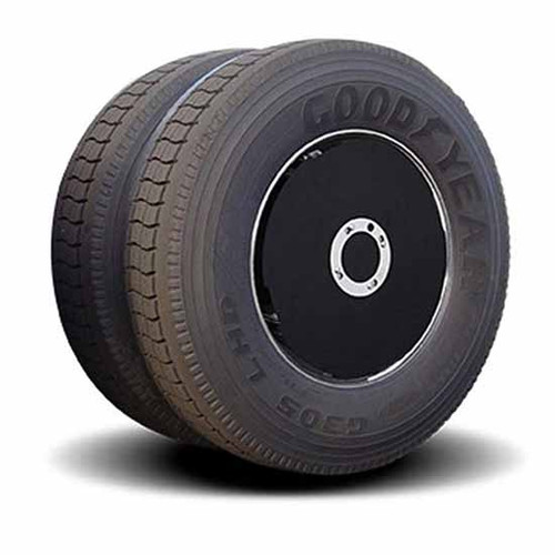 RealWheels ABS Plastic Twist And Lock Wheel Cover W/ No Window For 22 1/2 Inch Tandem Axle