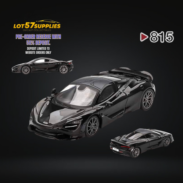 (Pre-Order) Mini-GT McLaren 750S Saros Grey #815 1:64 MGT00815