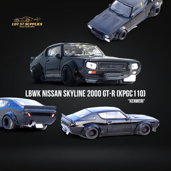 (Pre-Order) Inno64 Nissan Skyline 2000 GT-R KPGC110 KENMERI Black 1:64 IN64-KPGC110LB-BLA