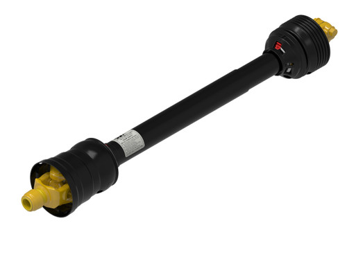 Weasler 14616855 AW36-80 series CV wide angle profile PTO drive shaft with a 1 3/8-21 spline auto-lok tractor and 1 3/4-20 spline clamp