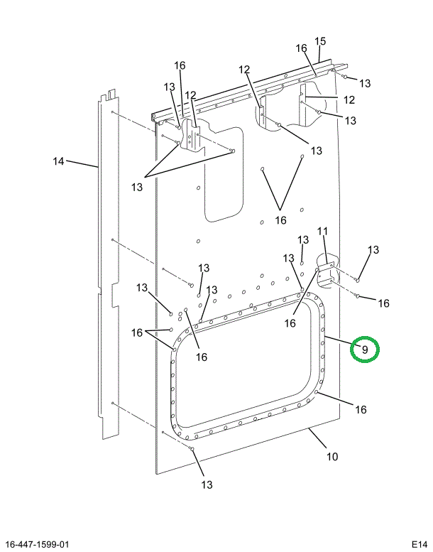 1653738C1 FRAME OPENING LUGG COMPTDOOR