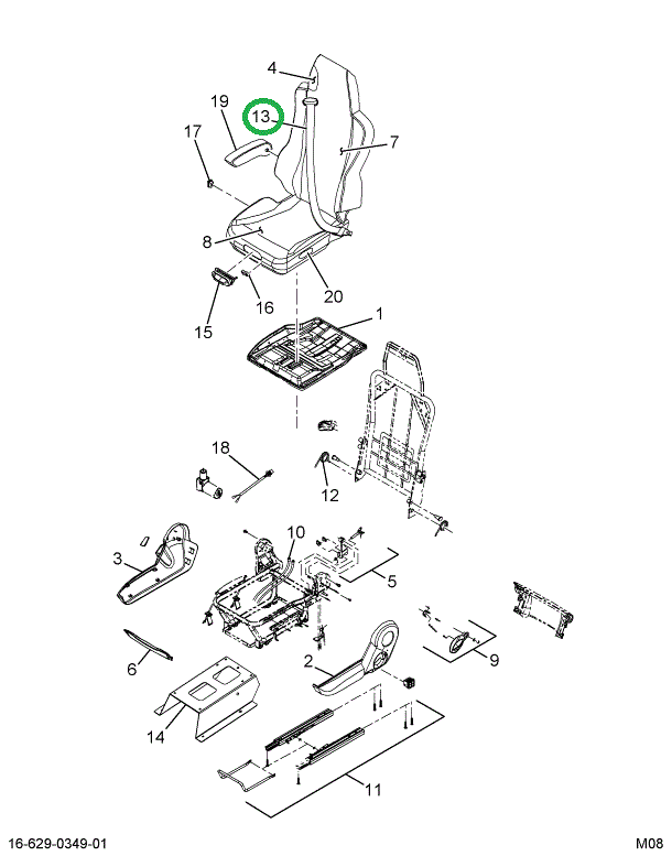 2598666C1 BELT SEAT ASSY