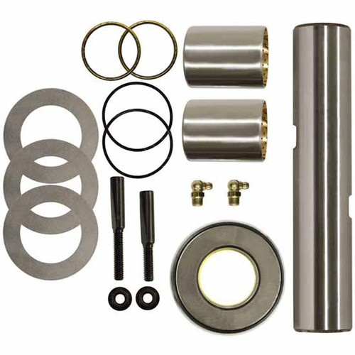 1.921 X 9.87 Inch King Pin Kit W/ 2 MLP555, MLP557 Type DD Bushings - Replaces 1668411C91, 2621635, 4C4O3111AA