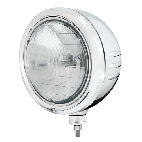 Stainless Steel Classic Embossed Stripe H6024 Halogen Headlight