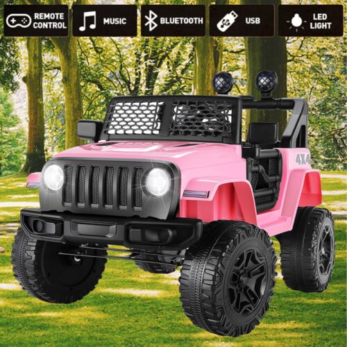 12V 2-Seater Electric Ride On Car for Kids with Remote Control and 3 Speed Options