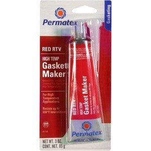 81160 Permatex High-Temp Red RTV Silicone Gasket Maker 3 oz.