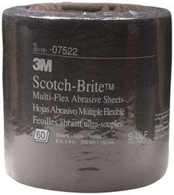 3M 8" x 20' Ultra Fine Scotch-Brite Multi-Flex Abrasive Roll (7522)