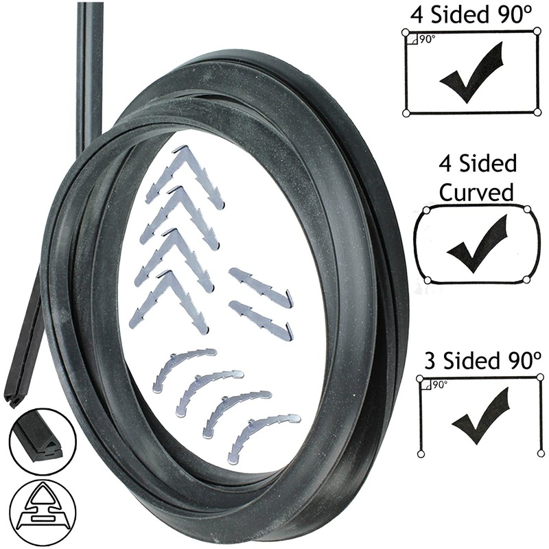 3m Cut to Size Door Seal for Leisure 3 or 4 Sided Oven Cooker (Rounded or 90 Clips)