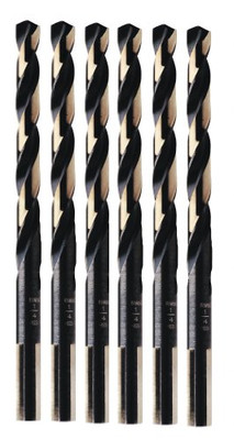 Irwin 31/64" x 5-7/8" Black & Gold Drill Bit w/ Split Point (3019031B)