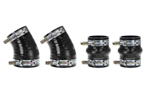 HPS High Temp Aramid Reinforced Silicone Intercooler Hose Boots Kit Dodge 1994-2002 Ram Pickup 5.9L Cummins Diesel