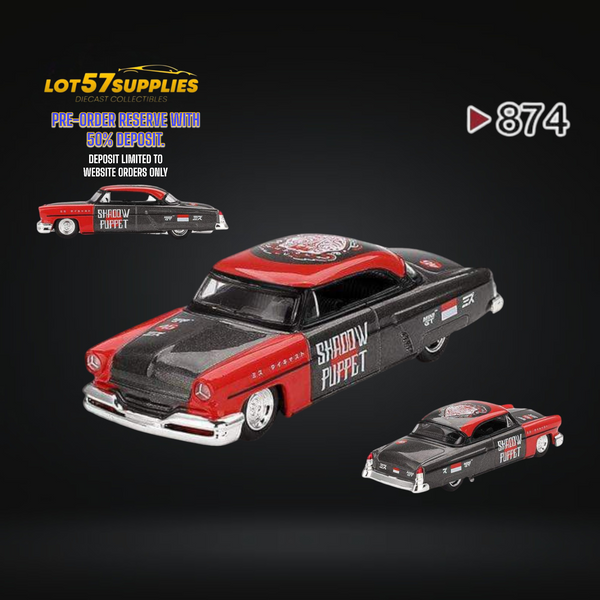 (Pre-Order) Mini-GT 1954 Lincoln Capri Hot Rod SHADOW PUPPET #874 1:64 MGT00874