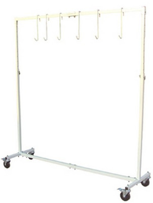 Astro Pneumatic Adjustable 7-Foot Paint Hanger w/ Six Hooks & Caster Wheels (7306)