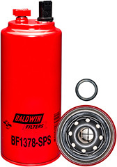 Baldwin Filters BF1378-SPS Fuel/Water Separator Spin-on with Sensor Port, Drain and Reusable Sensor