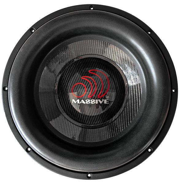 Massive audio BOA182R - 18" 8,000 Watts RMS Dual 2 Ohm Mega Subwoofer - Caution* 132 Pounds. Special Handling Required