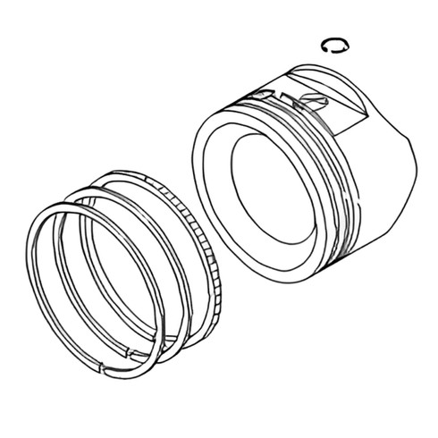 Briggs and Stratton OEM 696399 PISTON ASSEMBLY, .020 O/S Briggs and Stratton Original Part