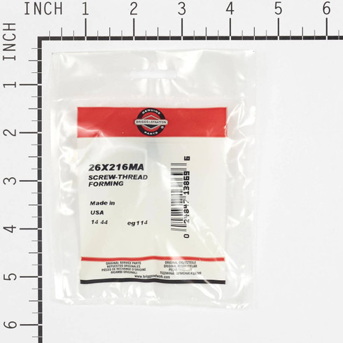 Briggs and Stratton OEM 26X216MA SCREWTHREAD FORMING Briggs and Stratton Original Part