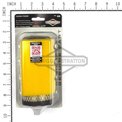 Briggs and Stratton OEM 5415K FILTER AIR CLEANER WITH PREC Briggs and Stratton Original Part